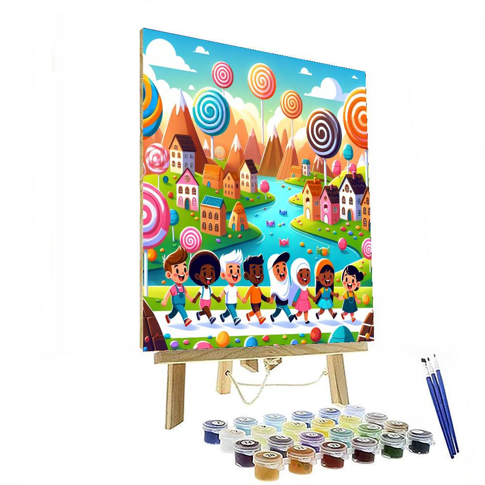 A Day In Candyland DIY Paint By Numbers