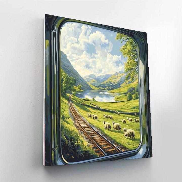 Rural Train Journey Numbered Painting Kits