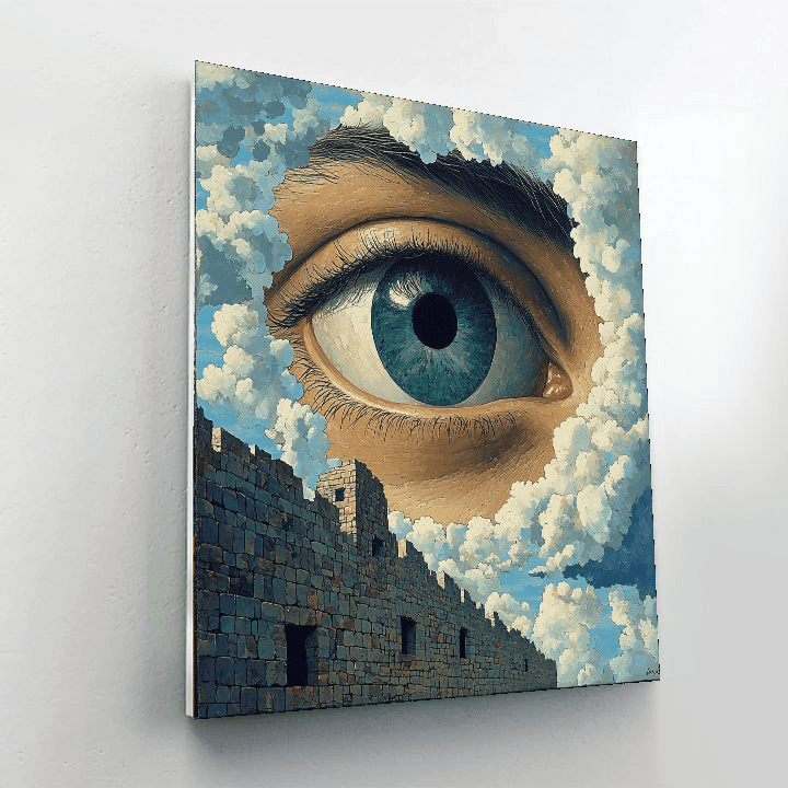 René Magritte Inspired Playful Paradox  Paint By Numbers Kits