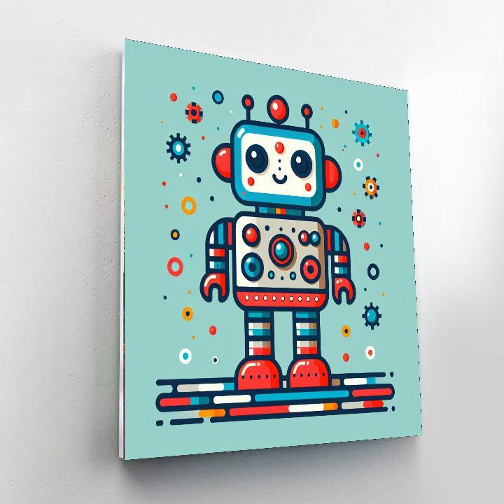 Robots Rule Paint By Numbers Art