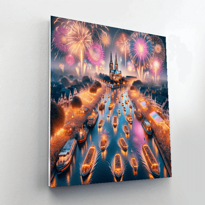 Kölner Lichter - Germany Number Painting