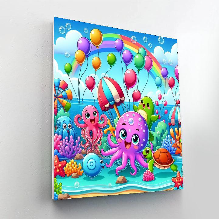 Sea Creatures Carnival Numbered Painting Kits