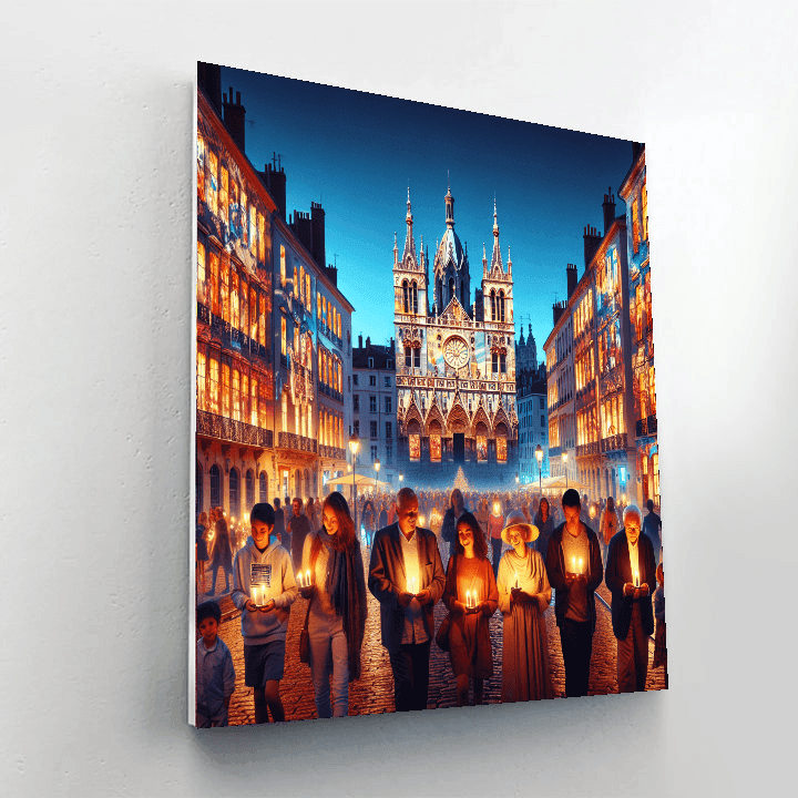 The Festival Of Lights - Lyon, France Paint By Numbers Kits