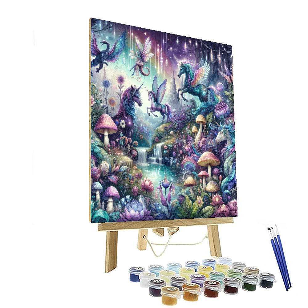 Whimsical Fairytale Realm Number Painting