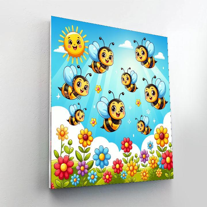 Brilliant Bees Paint By Numbers