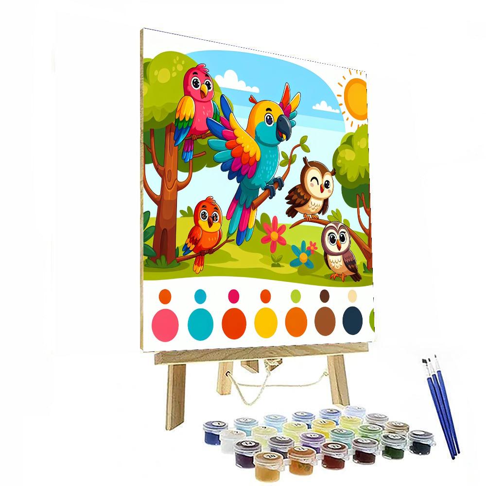 Brilliant Birdwatching Number Painting