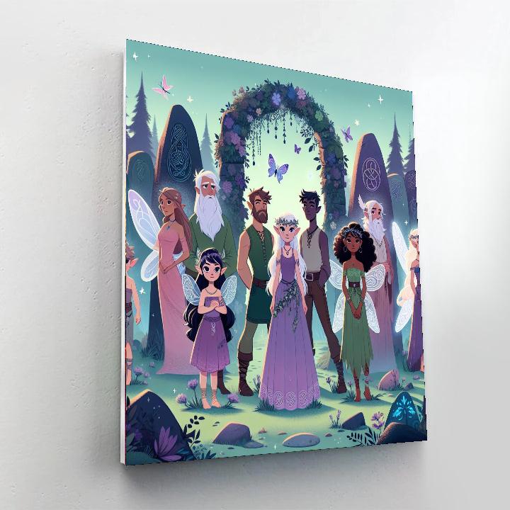 Celtic Fairy Glade Painting Number Kit