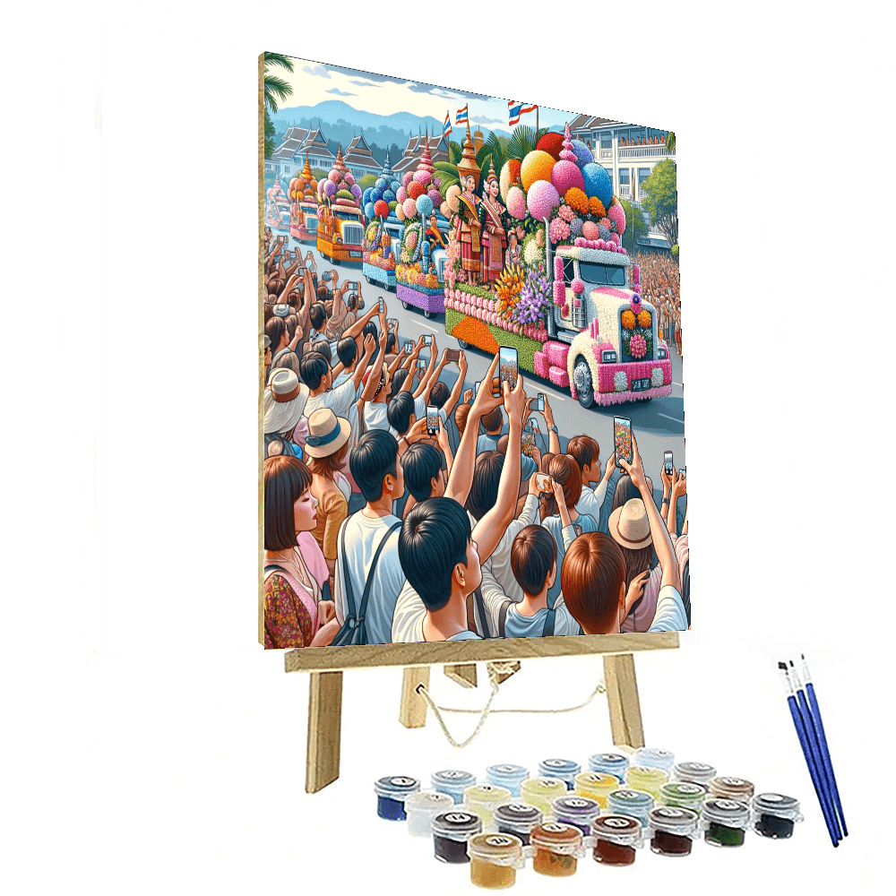 The Chiang Mai Flower Festival Painting By Numbers Kit