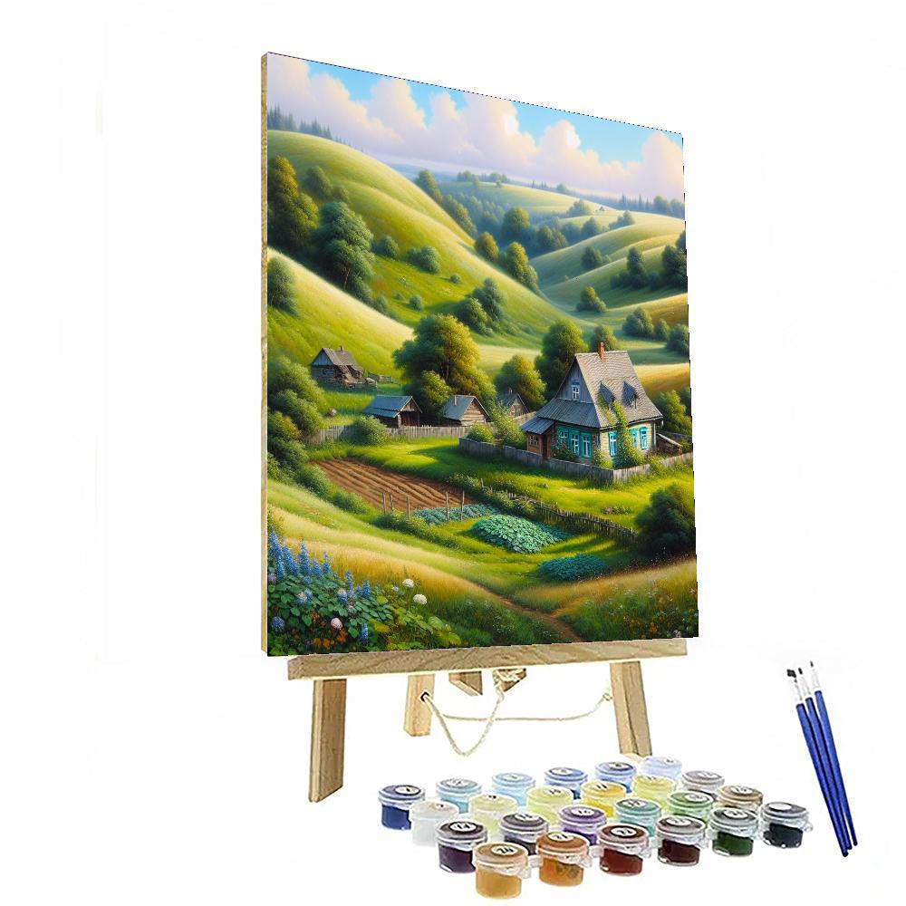 Idyllic Countryside Bliss Paint By Numbers Art
