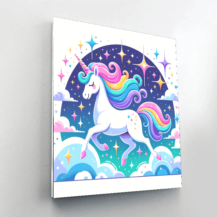 Dazzling Stardust Unicorn Paint By Color