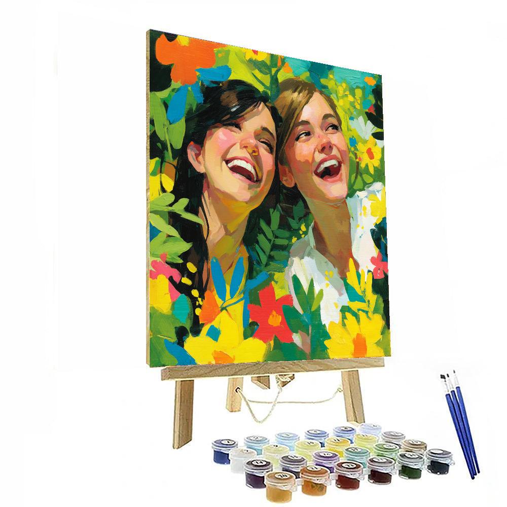 Laughter In The Garden Paint By Number