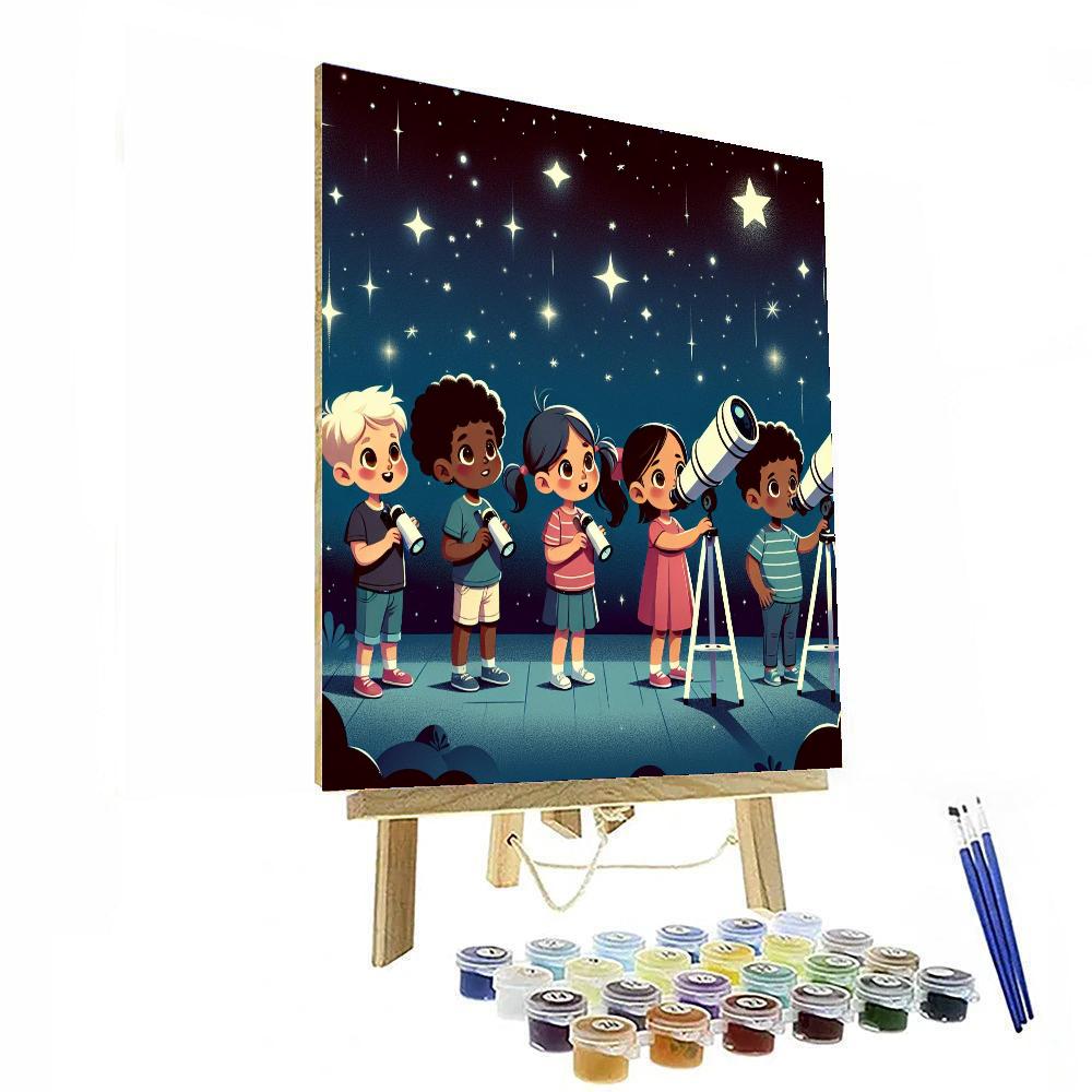 Wishing Star Observatory Number Painting