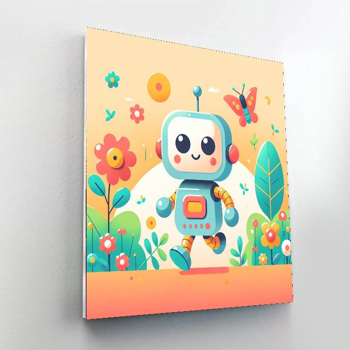 Exploring Little Robot DIY Paint By Numbers