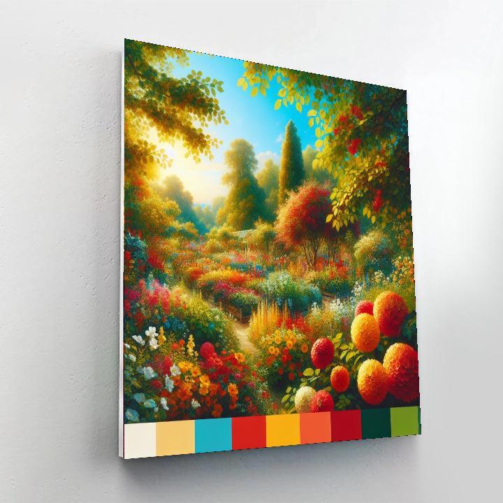 Glistening Summer Garden Paint By Numbers Art