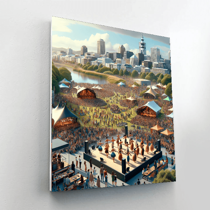 Auckland Arts Festival - New Zealand Numbered Painting Kits