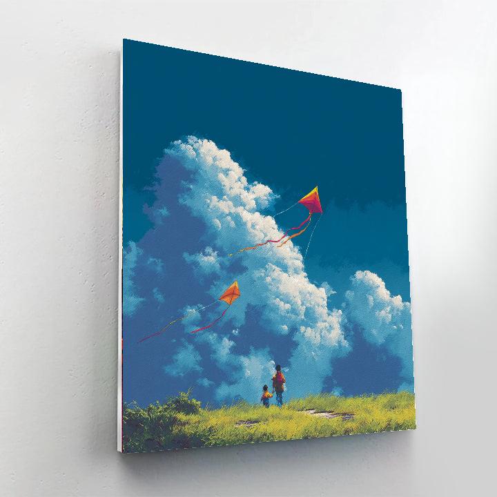 Kite Flying Bliss Paint By Numbers Kits