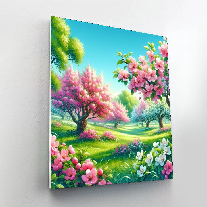 Dreamy Blossom Orchard Numbered Painting Kits