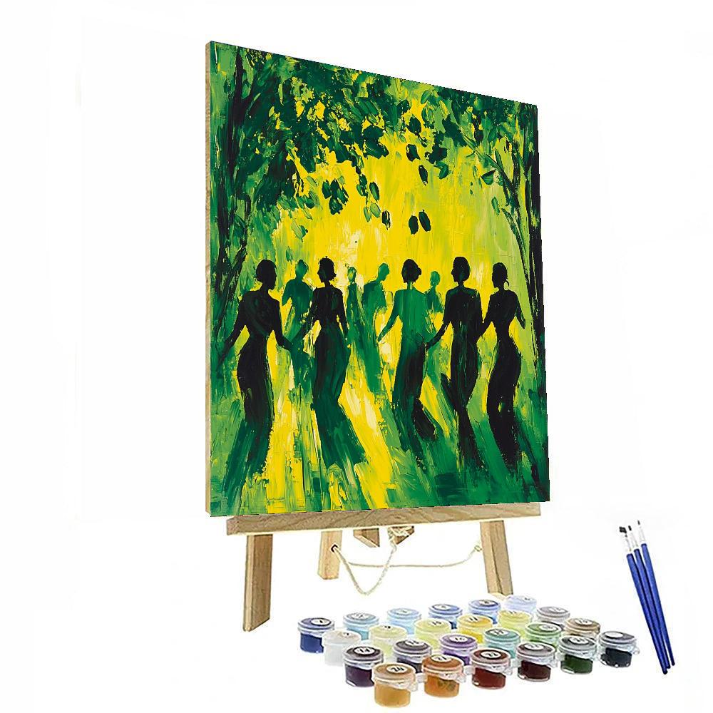 Cherished Moments In The Park Paint By Color