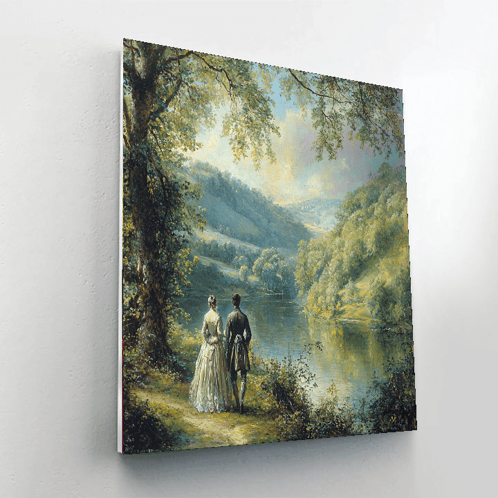 Thomas Gainsborough Inspired Historical Reflections  Painting By Numbers Kit