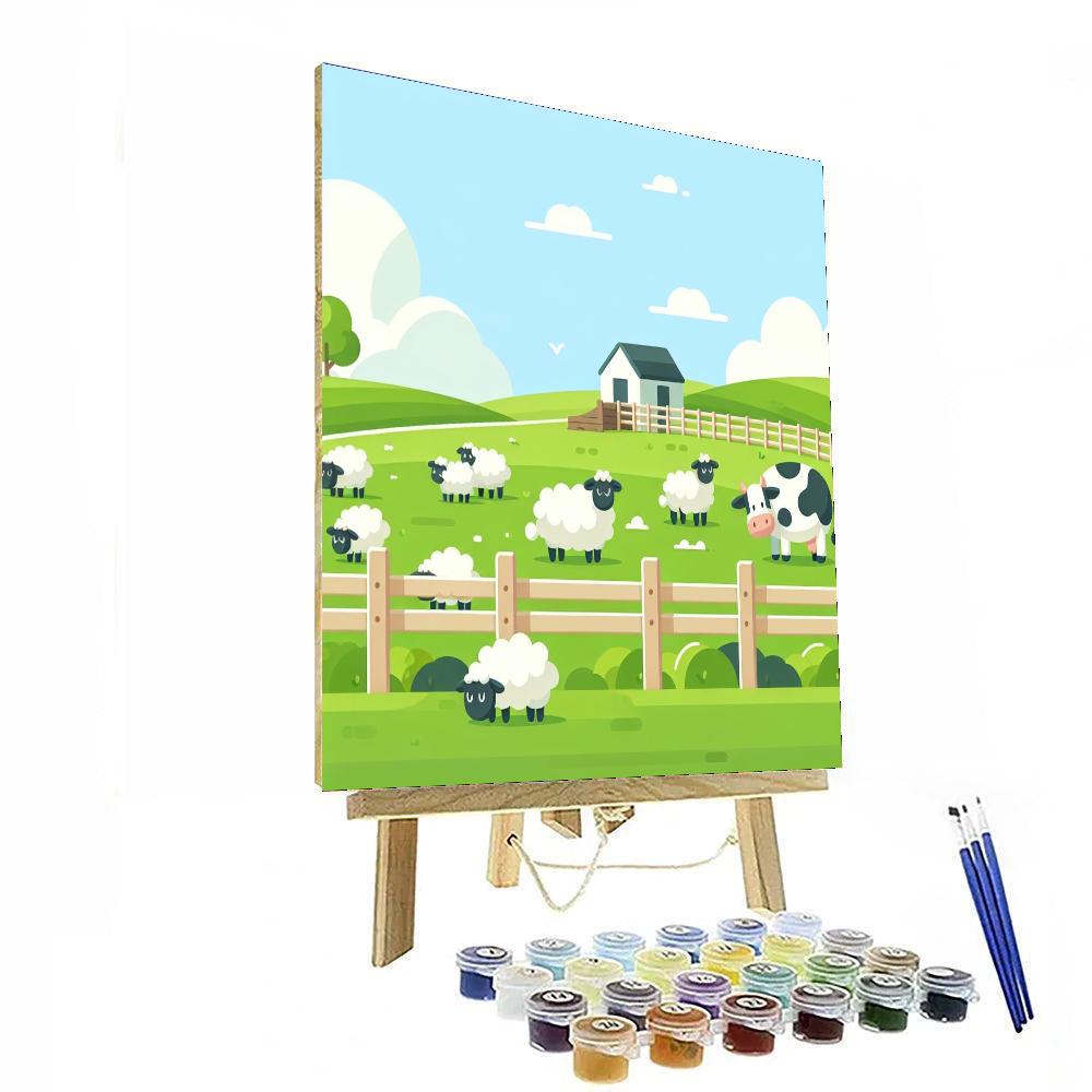 Peaceful Pasture Paint By Numbers Art