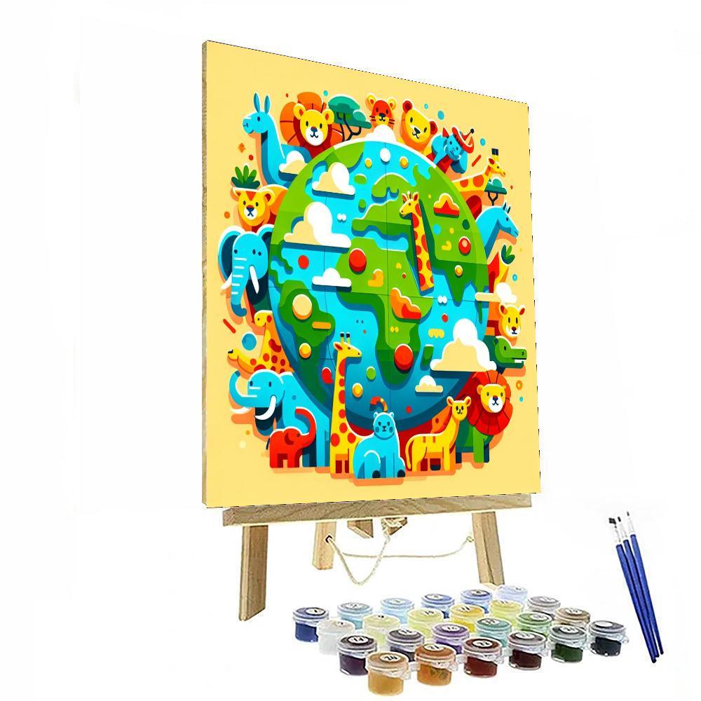 World Safari Adventure Paint By Color