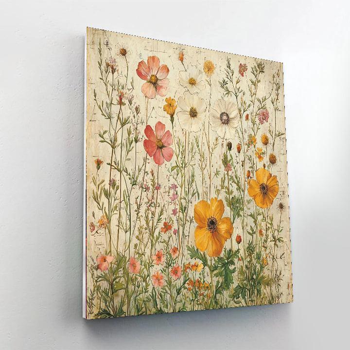 Leonardo Da Vinci Inspired Whispering Blooms Symphony  Numbered Painting Kits