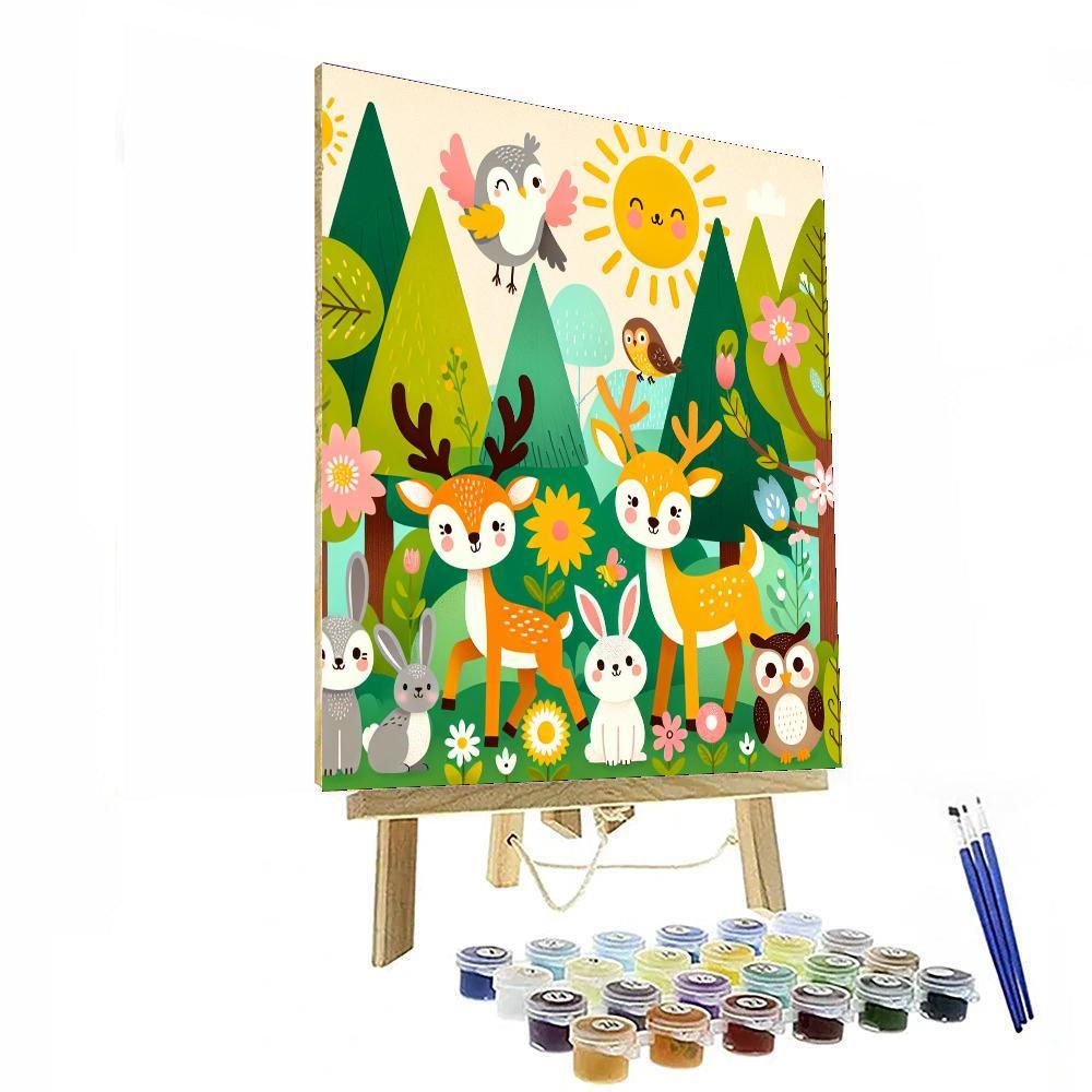 Adventures Of Forest Friends DIY Paint By Numbers