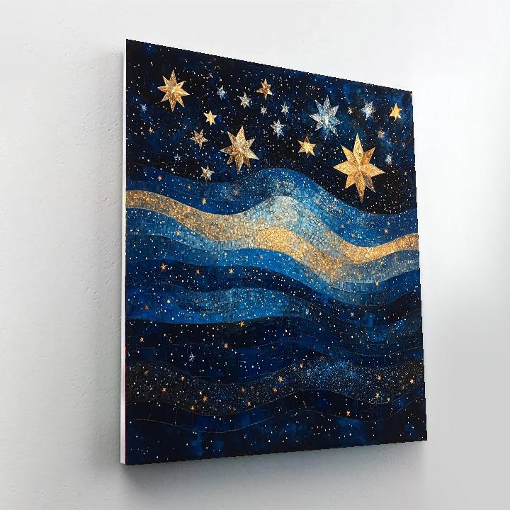 Michelangelo Inspired Veil Of Stars  Paint By Color