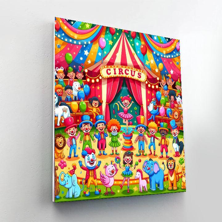 Charming Circus Celebration Paint By Number