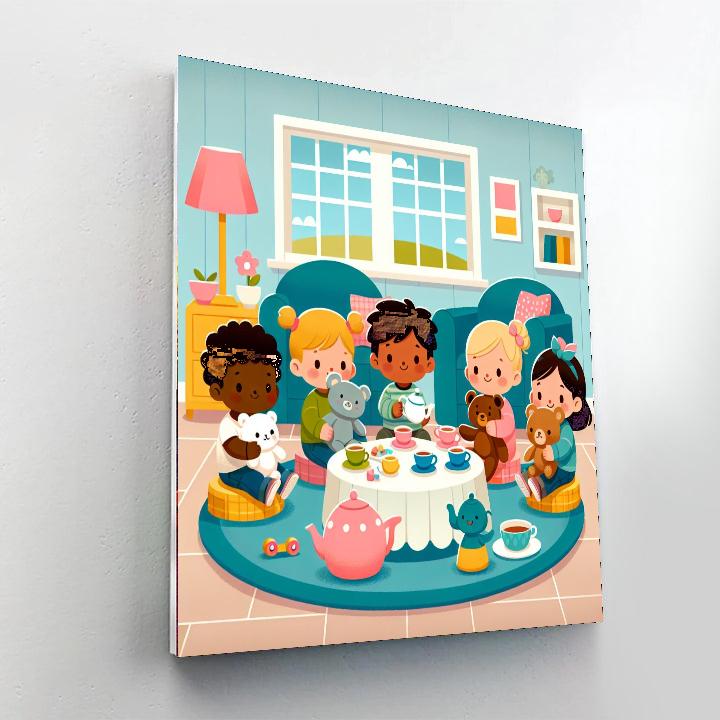 Tiny Tea Time Tales Number Painting
