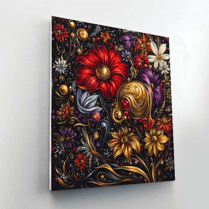 Salvador Dali Inspired Surreal Flora Fantasy  Paint By Numbers Kits