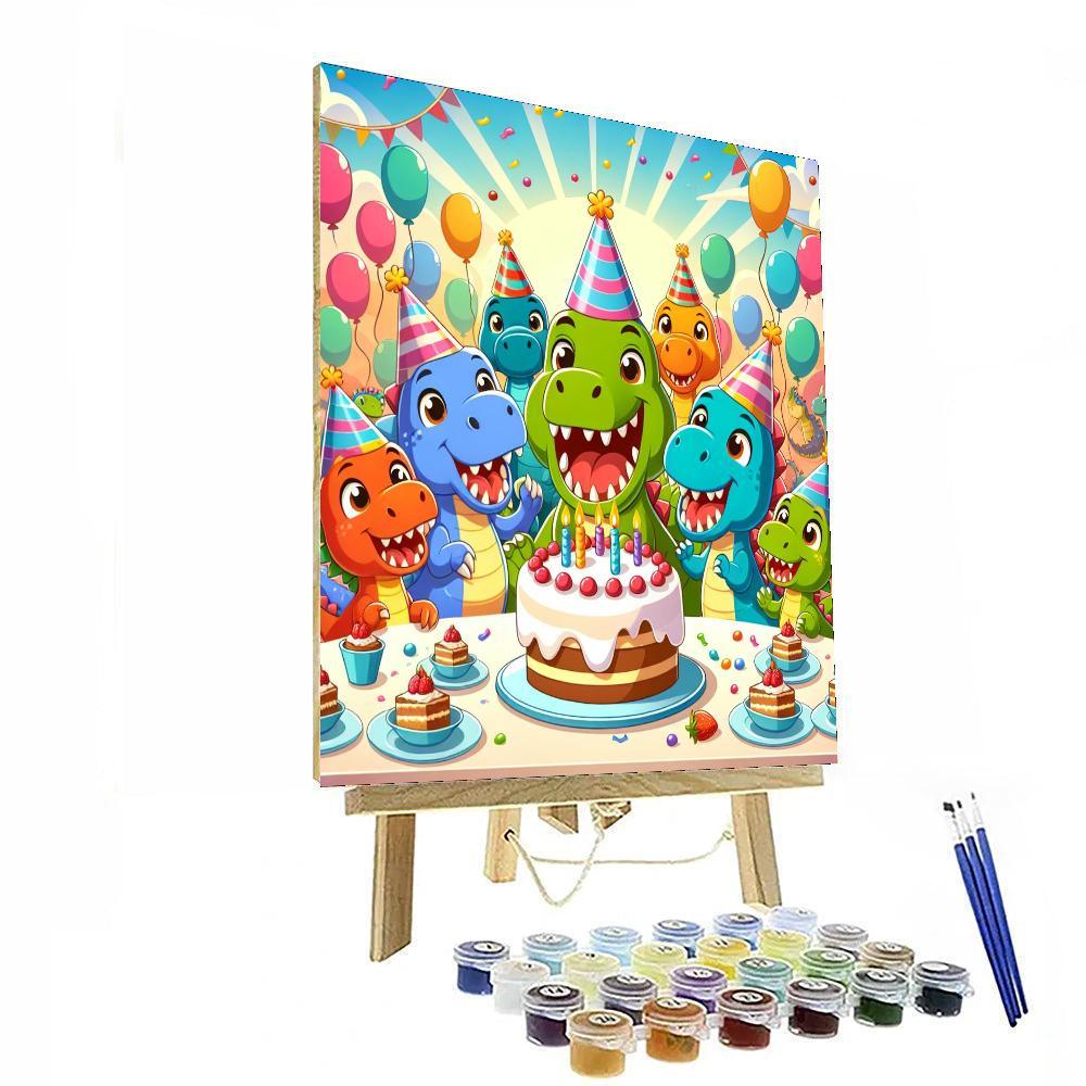 Dino-rific Celebration Paint By Color