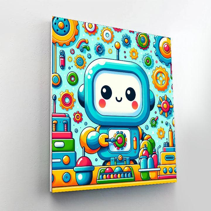Adventurous Robot Quest Numbered Painting Kits