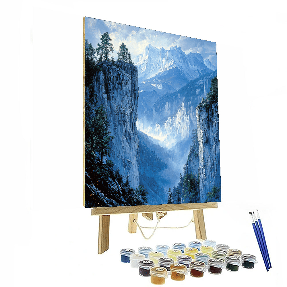 Friedrich Inspired Mystical Mountains - DIY Painting By Numbers Kit