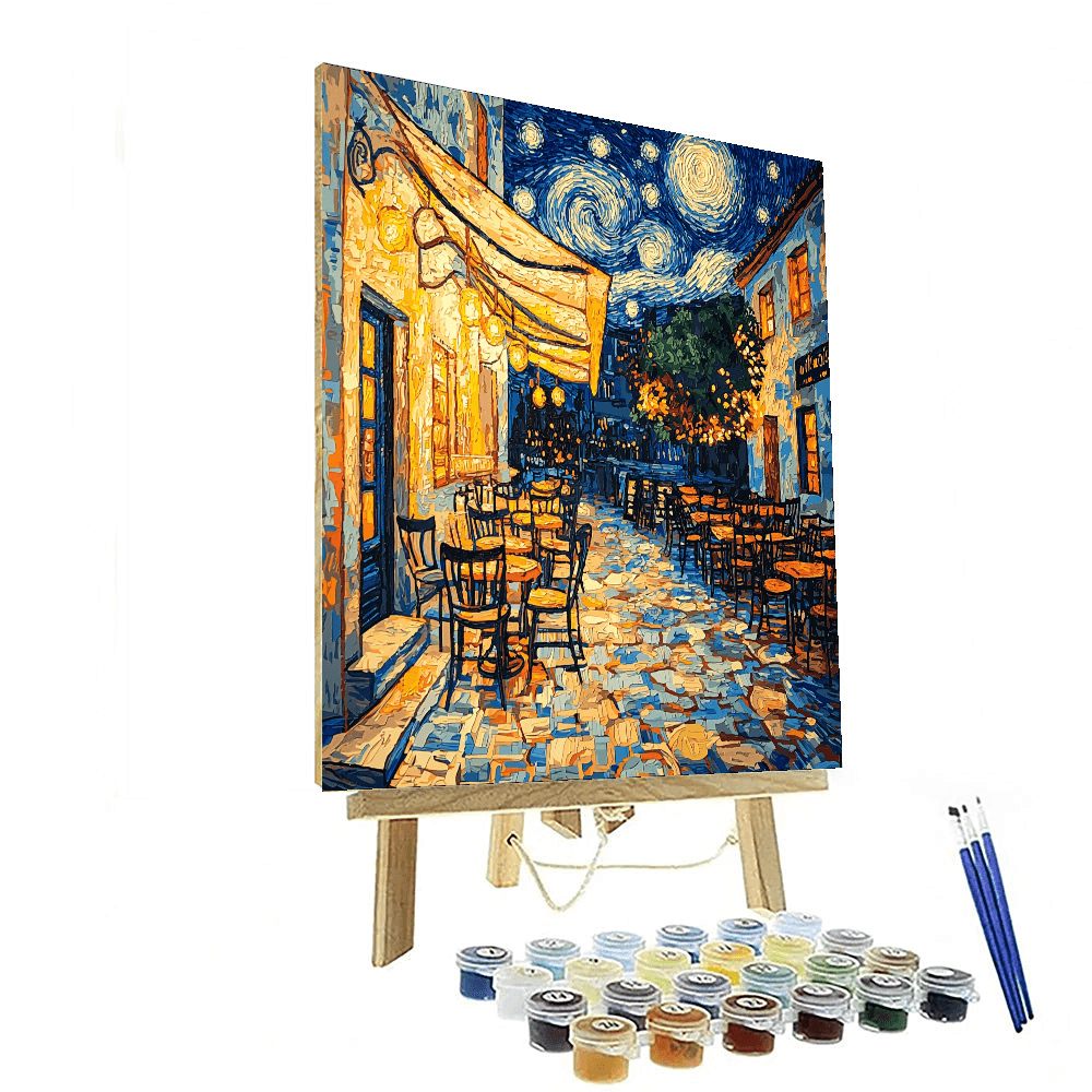 Vincent Van Gogh Inspired Café Vibes  Paint By Numbers Art