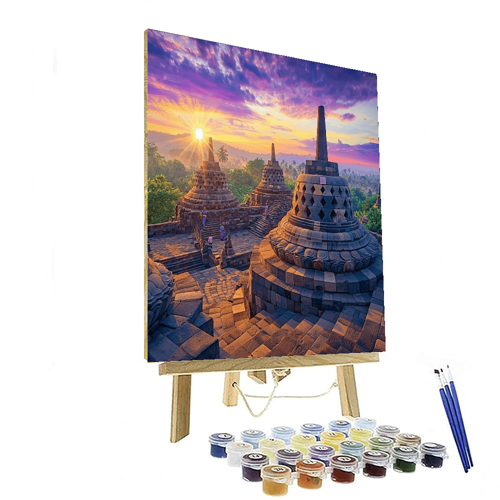 Borobudur Temple Painting By Numbers Kit