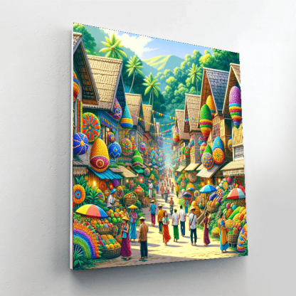 Pahiyas Festival - Philippines Painting By Numbers Kit