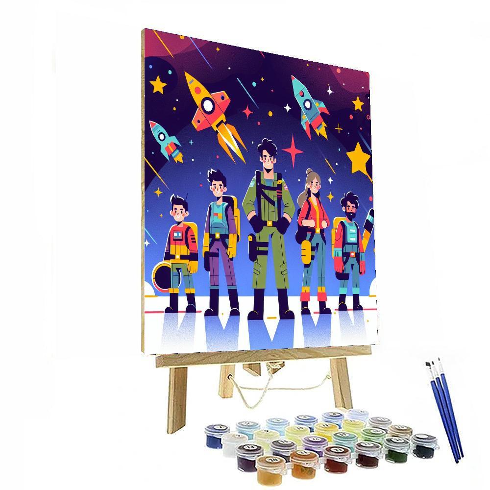 Galaxy Guard Adventure Painting By Numbers Kit