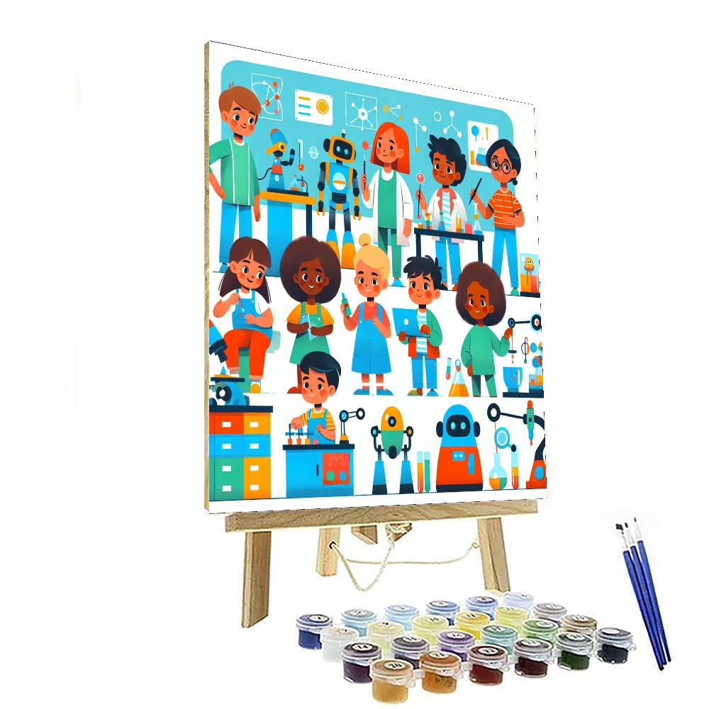 Robotic Inventor's Lab Number Painting