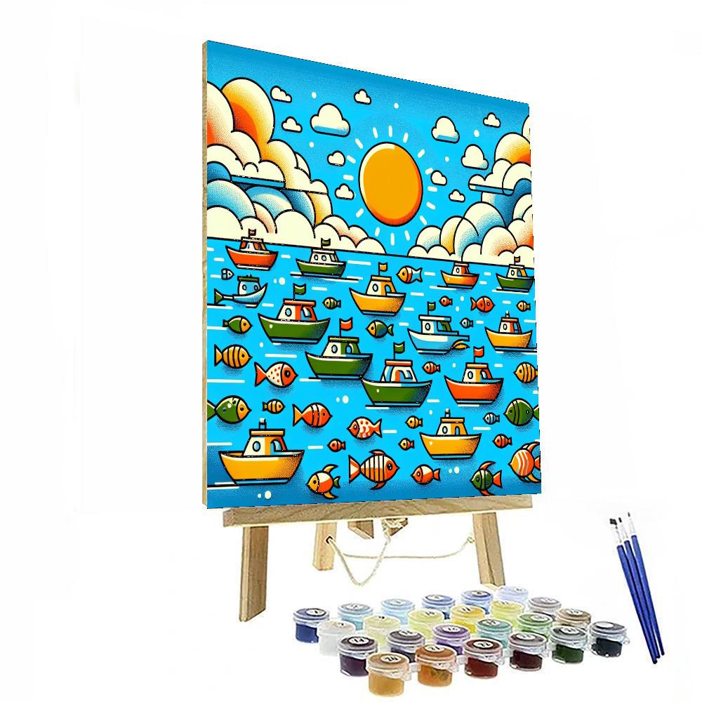 Nautical Adventures Painting Number Kit