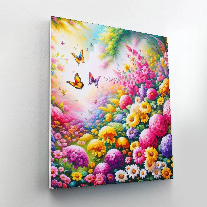 Cheerful Spring Blooms Paint By Color
