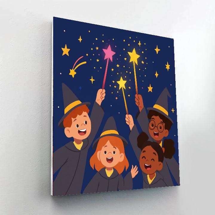 Wonderous Wizards And Wands Paint By Numbers