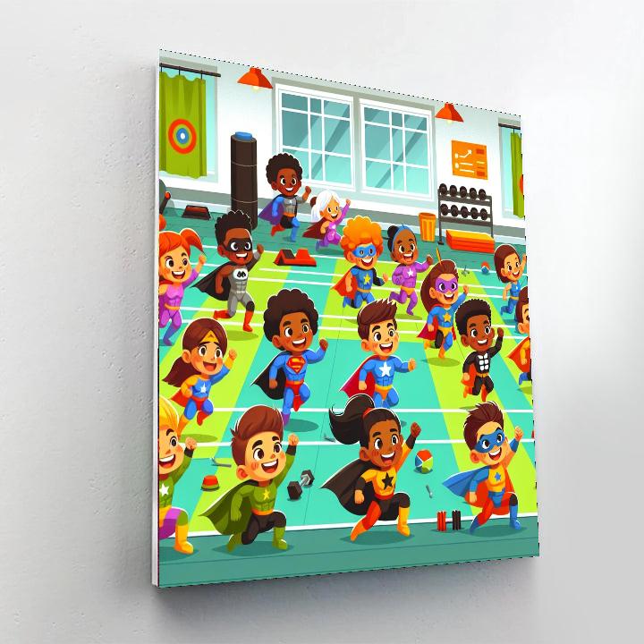 Fantastic Superhero Academy Painting By Numbers Kit