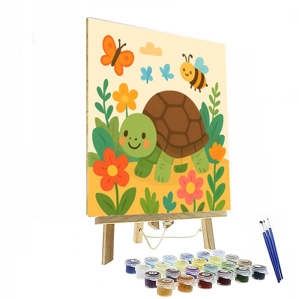 Curious Little Tortoise Paint By Numbers Art