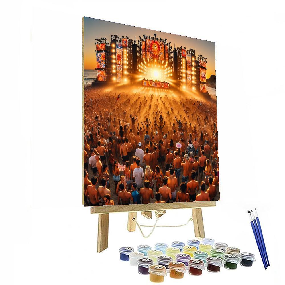 Sunburn Festival - Goa Painting By Numbers Kit