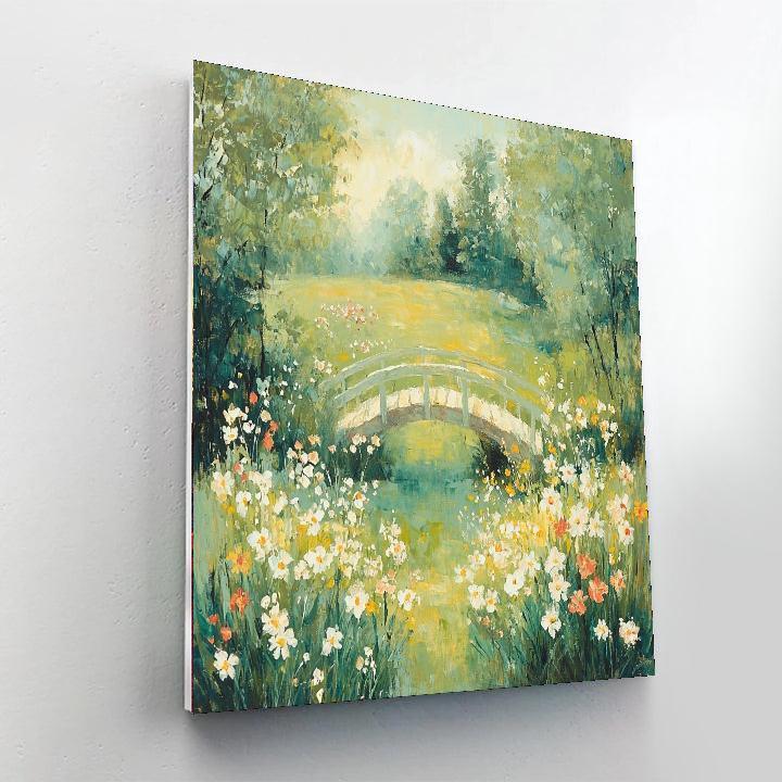 Monet Inspired Breezy Meadow  Painting By Numbers Kit