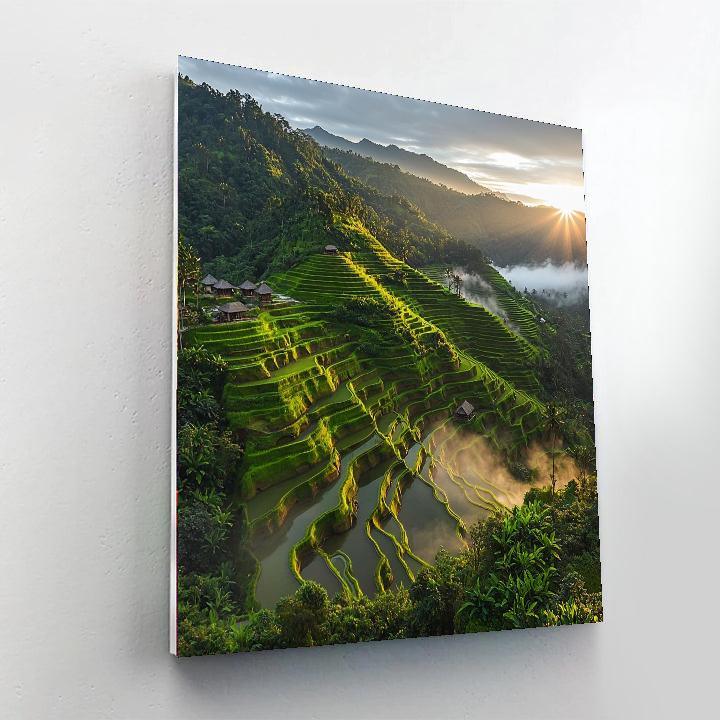 Banaue Rice Terraces - Philippines Numbered Painting Kits