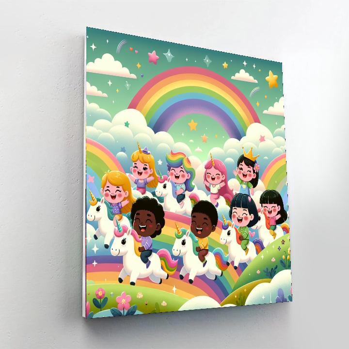 Rainbow Unicorn Quest Paint By Number