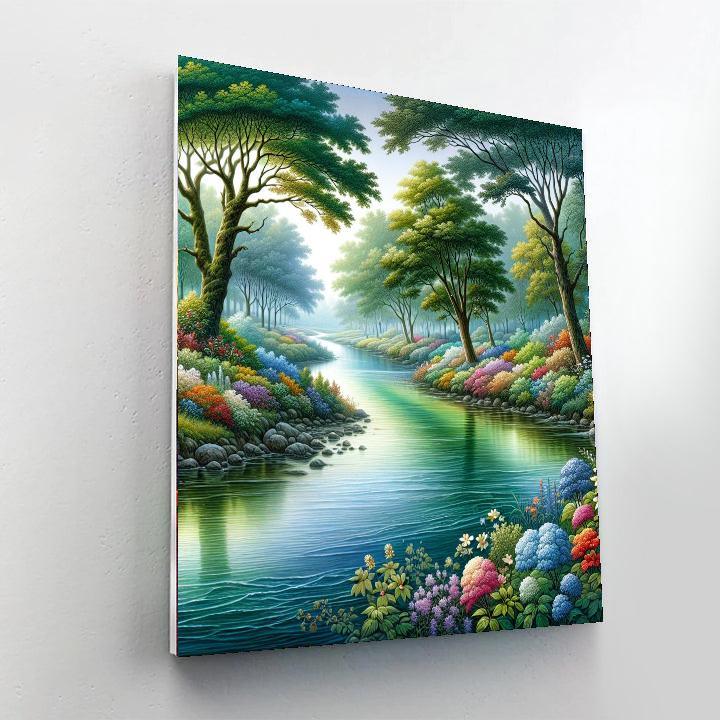 Calm River Journey Paint By Number