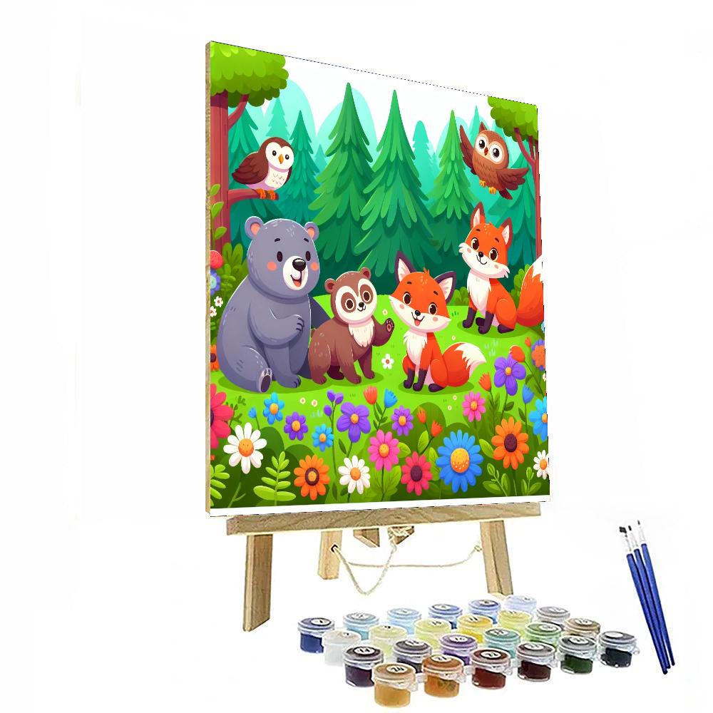 Creative Forest Friends Painting Number Kit